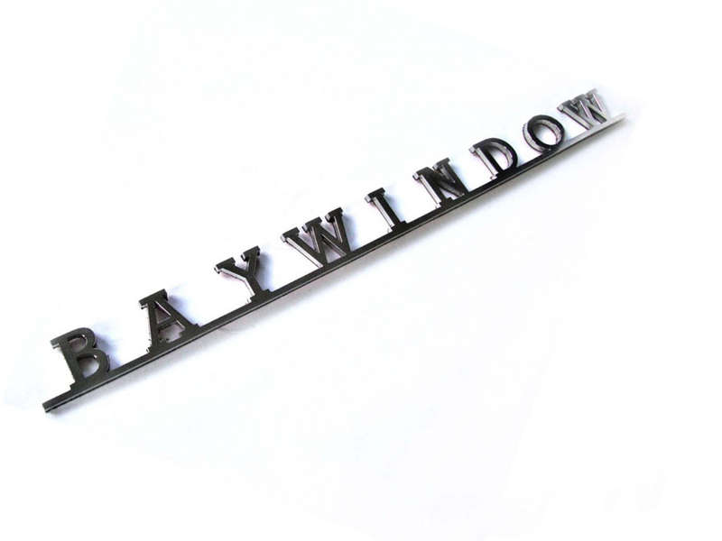 VW Baywindow Script Stainless Steel Badge