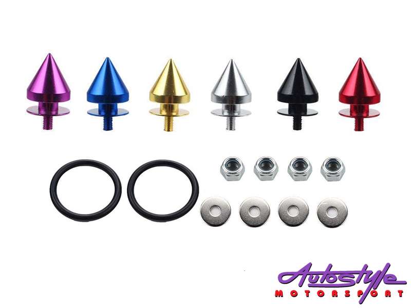 Universal Aluminum JDM Quick Release Fasteners For Bumpers (blue)