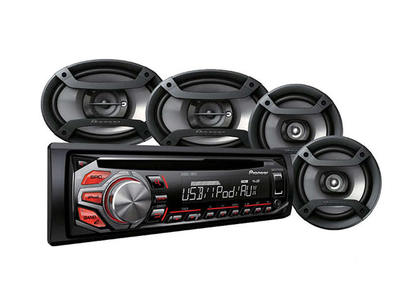 Pioneer DXT-S1169UB Mp3 Cd Front Loader with 6x9" & 6" Speaker combo - Pioneer