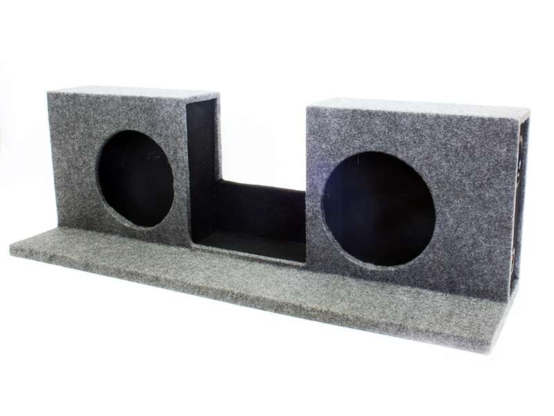 12" Double enclosure for Toyota Quantum (under seat mount)