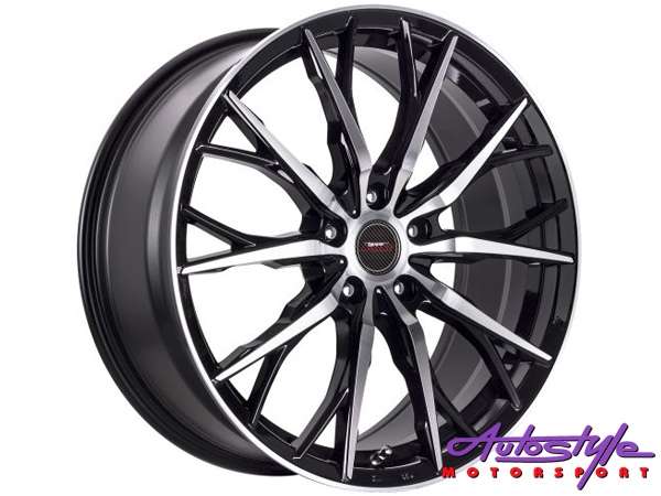 15" A-Line Mercer 5/100 BKMF Alloy Wheels