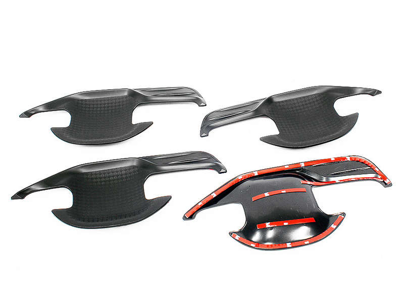 Ford Ranger 2012+ Door scratch plates with carbon fibre finish(non-oem)