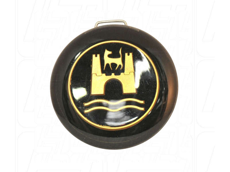 Hooter Button with Black &amp; Gold Wolfsburg Crest