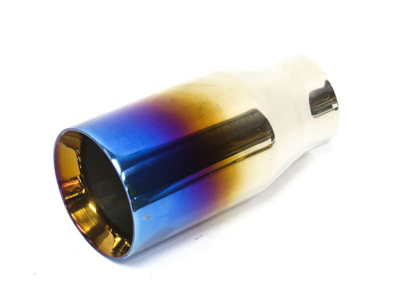 F1x Senna 76mm Burnt blue &amp;  Chrome Tailpipe