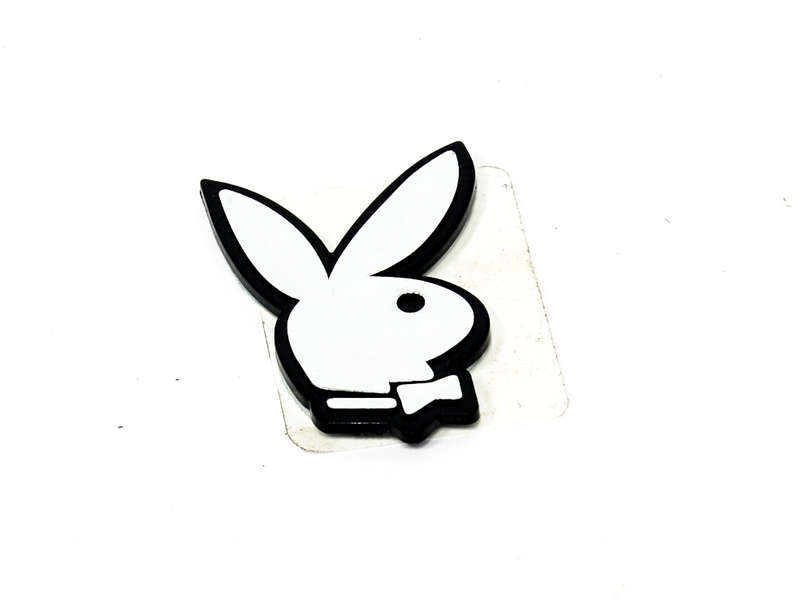 Chrome Bunny Badge (3x4cm)