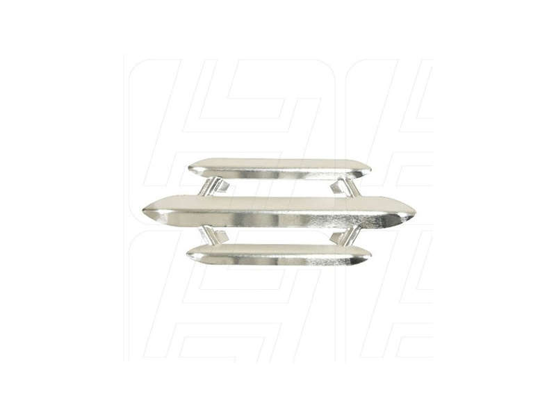 VW Classic Beetle 3 Bar Chrome Horn Grille Pair