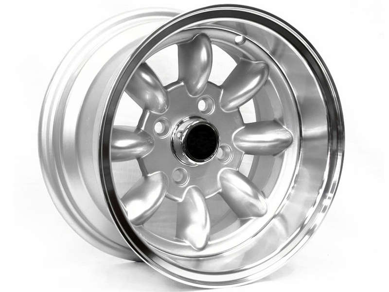 13" Evo Mini Lite 4/101 Silver Alloy Wheels