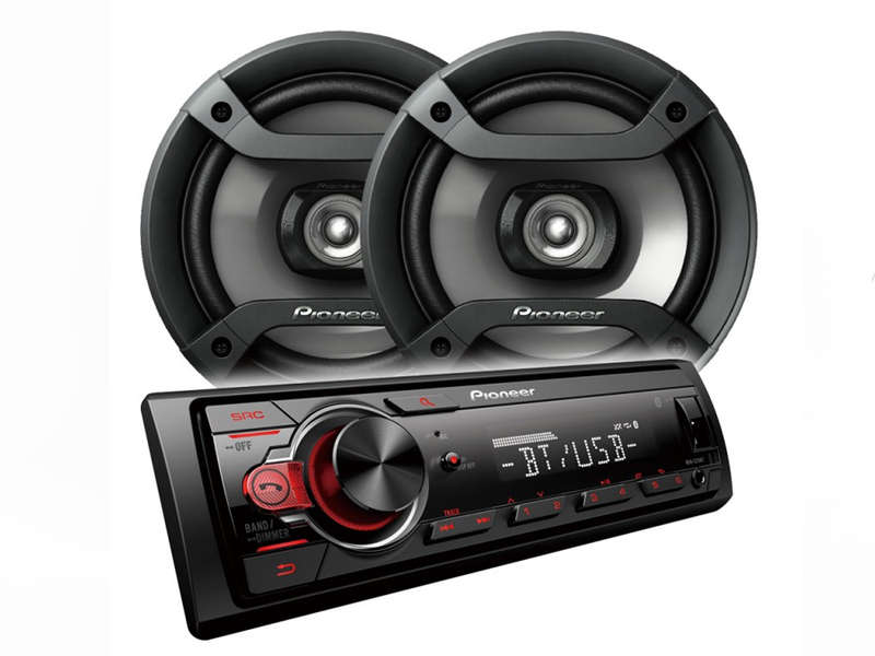 Pioneer MXT-S216BT Media Player with Bluetooth &amp; 6" Speaker Combo