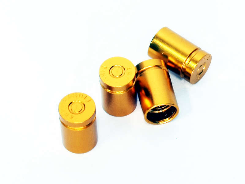 Bullet Shell Casing Design Wheel Valve Caps