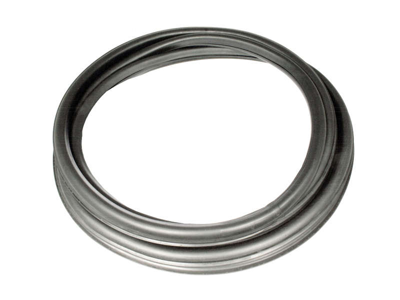 VW Beetle Rear Quarter Window Seal with Recess for Metal Trim, LH Rear