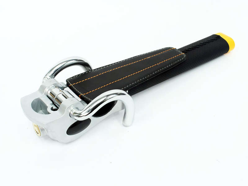 Leather Finish Anti-Theft Steering Wheel Lock