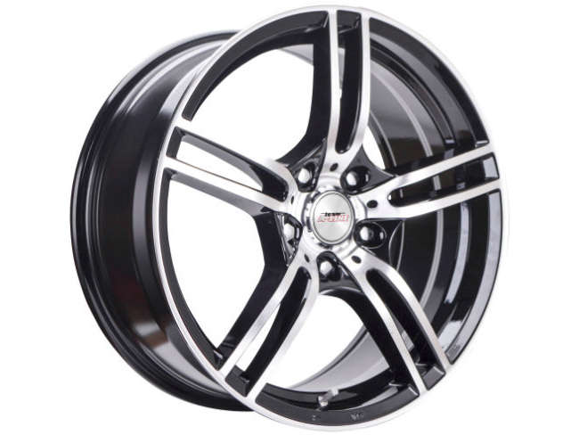 14" A-Line Destiny 4/100 & 4/108 Black Machine Face Alloy Wheels