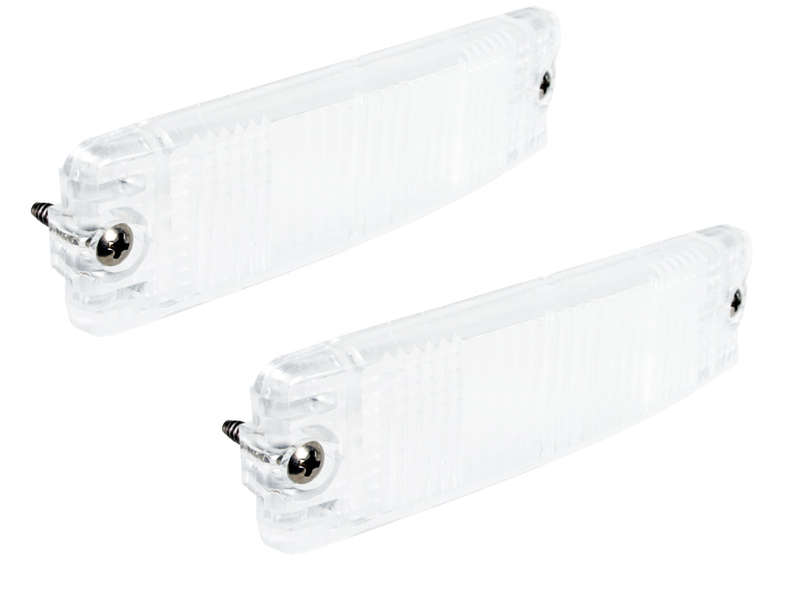 VW Beetle 1975-1979 Bumper Mounted Front Indicator Lens Clear Curved