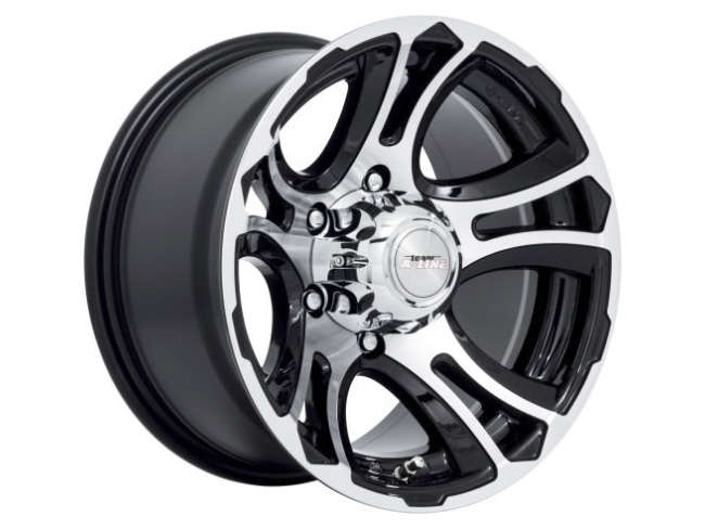 15" A-Line Rebel 6/139 Black Machined Face Alloy Wheels