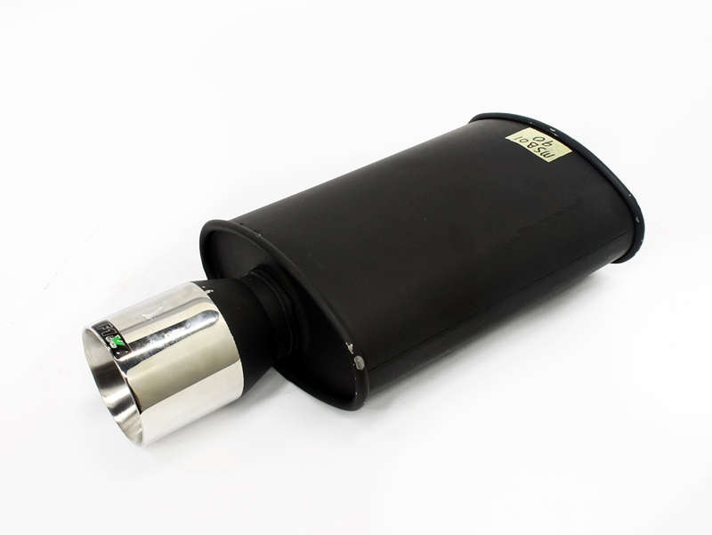 F1X Oval single Exhaust Backbox (90mm)