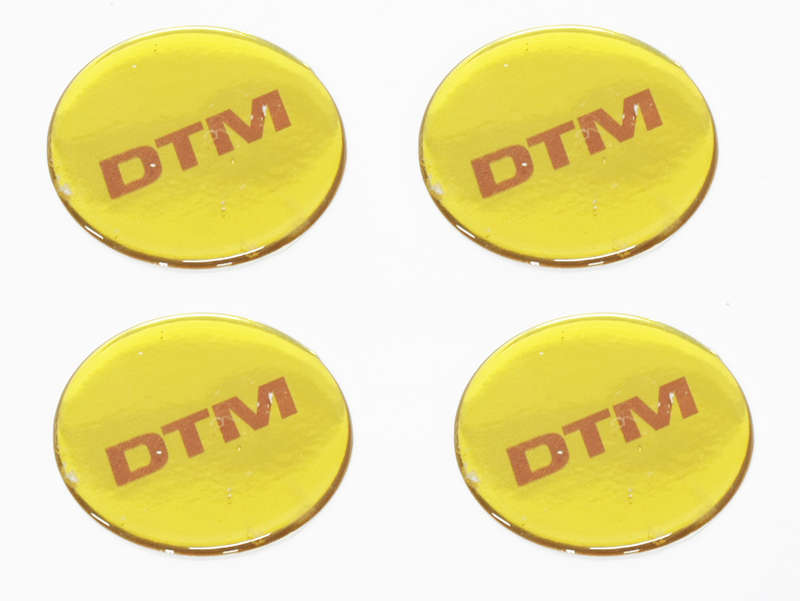 DTM Gold Finish Wheel Center Cap Decals