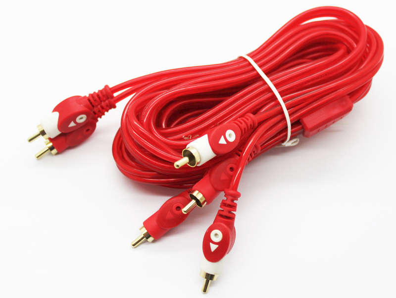 Cyberdyne Red 2 into 4 RCA Cable (5metre)