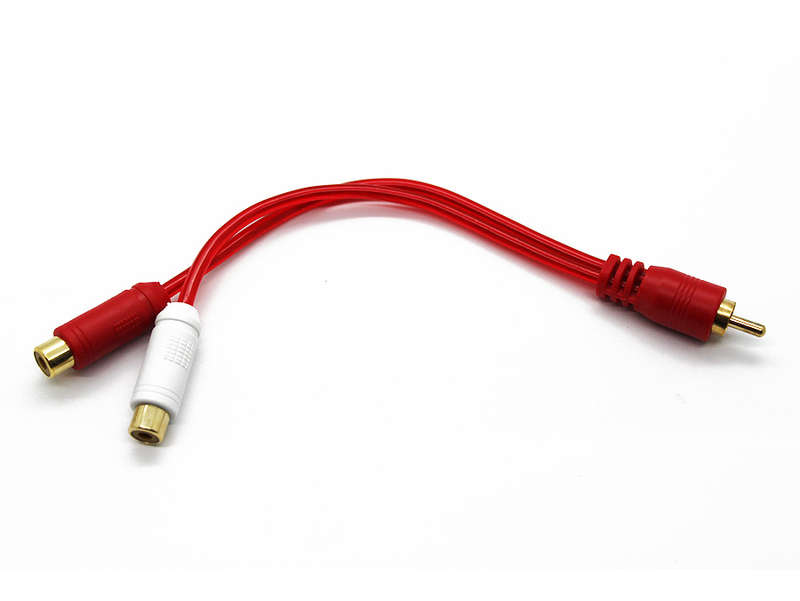 Cyberdyne Red 2 female RCA Splitter
