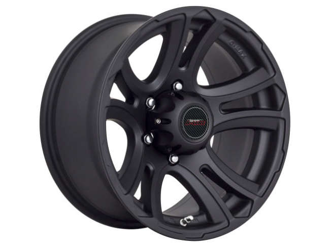 16" A-Line Rebel 6/139 Satin Black Alloy Wheels