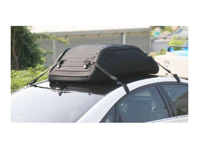 Black Foldable / Collapsable cargo Roof Box Bag with Waterproof cover