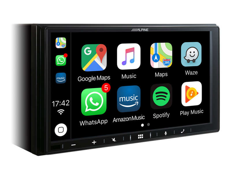 Alpine ILX-W650BT 7 Digital Media Player with Apple CarPlay, Android Auto