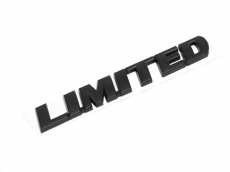Matt Black "limited edition" Sticker Badge (14x2cm)
