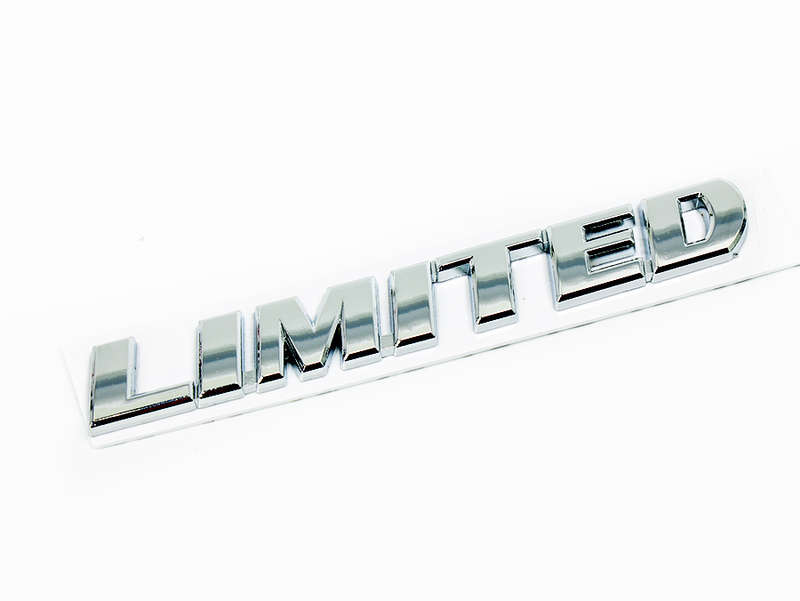 Chrome "limited edition" Sticker Badge (14x2cm)