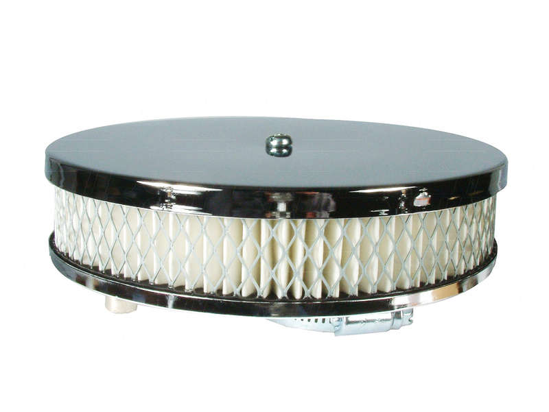 VW Aircooled Air Filter - Chrome/Paper Pancake Style