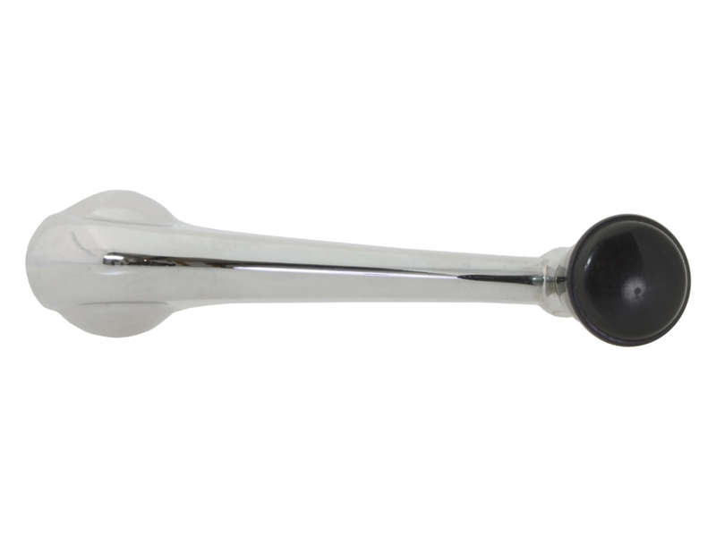 VW Window Winder Handle Chrome with Black Knob Pair