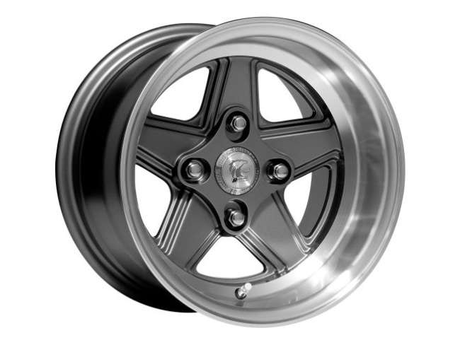 13" A-Line Assen 4/100 Gunmetal Machined Lip Alloy Wheels