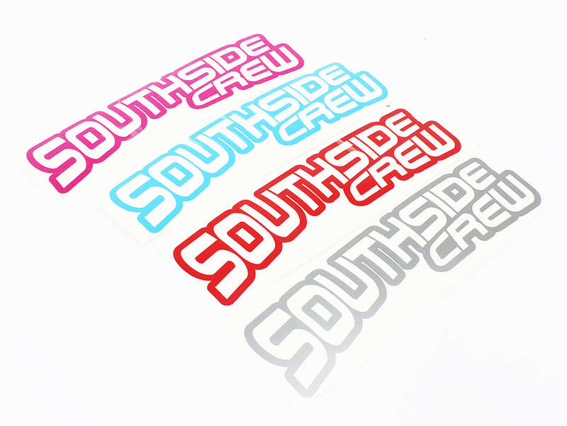SouthSide Crew Vinyl Sticker 30x8.5cm (pair)