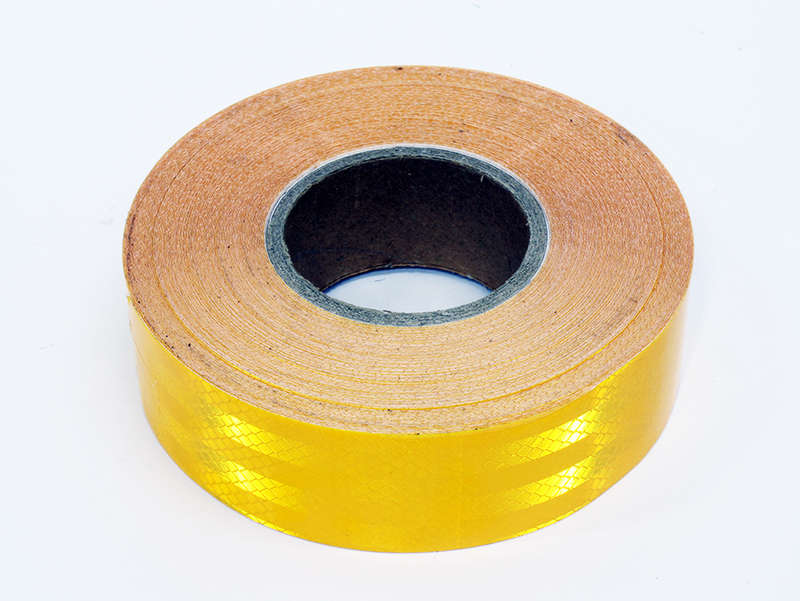 Yellow Reflective Emergency Warning Adhesive Tape  40meter