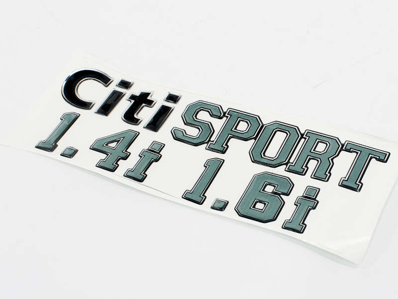 Citi Sport Gel Dome Sticker Set