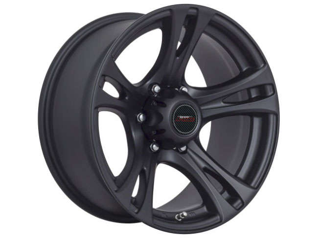 16" A-Line Grip 5/160 Satin black alloy wheels