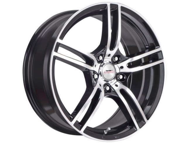 17" A-Line Destiny 4/100 Black Machined Face Alloy wheels