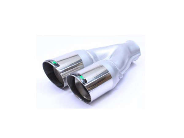 F1X Hamilton 75mm Oval Twin exhaust Backbox
