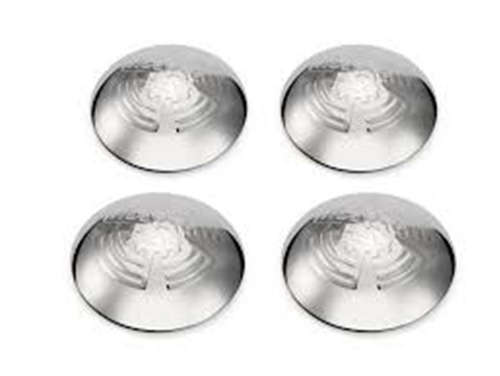 VW Aircooled Domed Hubcaps with Flying Cogwheel Design (set)