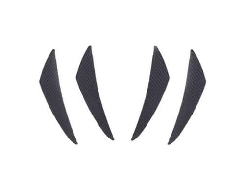 Universal Carbon Fibre Look Bumper Canards (4piece)
