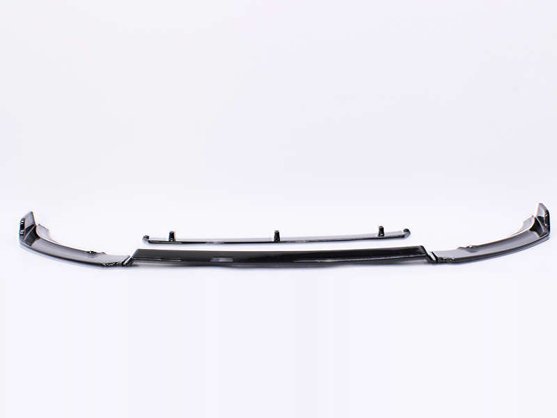 VW Polo AW 2018 Evo 4pc Gloss Black Front Spoiler