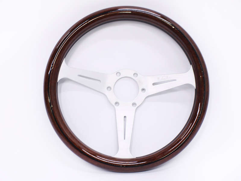 Nardi Classic Wood & Silver Steering Wheel