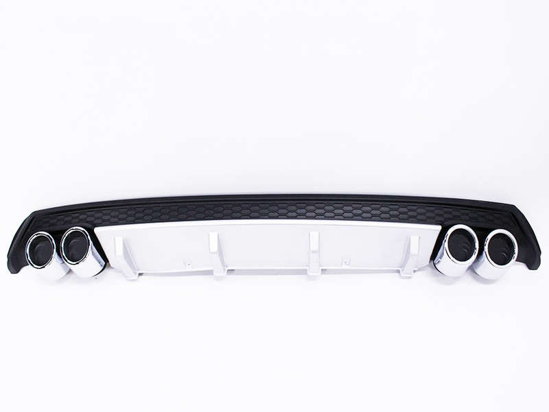 VW Polo 6/Vivo Rear bumper diffuser with Exhaust Pipe Outlet
