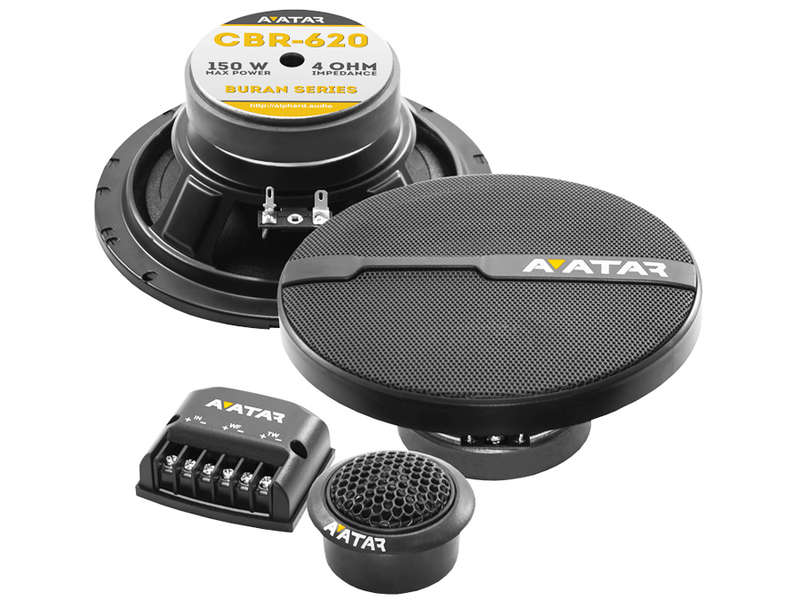 Deaf Bonce Avatar CBR-620 6" 75rms 2way Component Split System