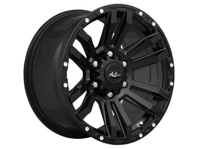 17" A-Line Scavenger 6/114 Matt Black Alloy Wheels