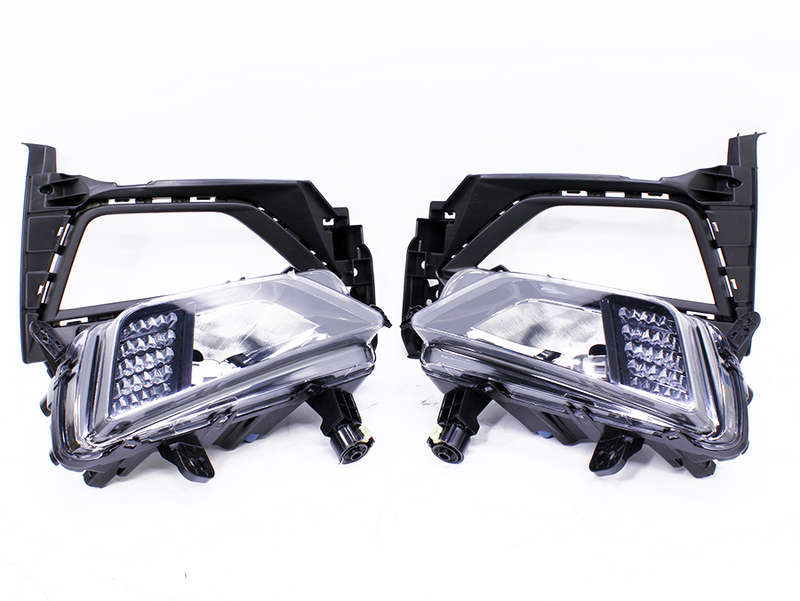 VW Polo 8 AW 2018+ Bumper Foglight &amp; Grill Set