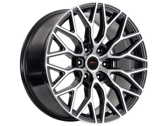 20" A-Line Scar 5/114 Black Machine Face Alloy Wheels