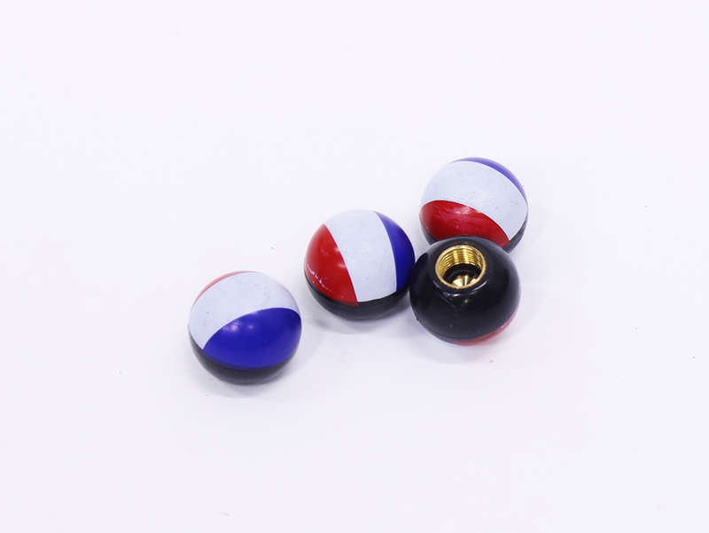 Wheel Valve caps witH French Flag Design