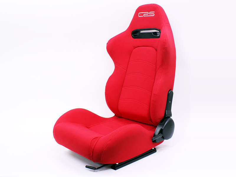 Evo Tuning ERS Reclinable GT Racing Seats - Red (pair)