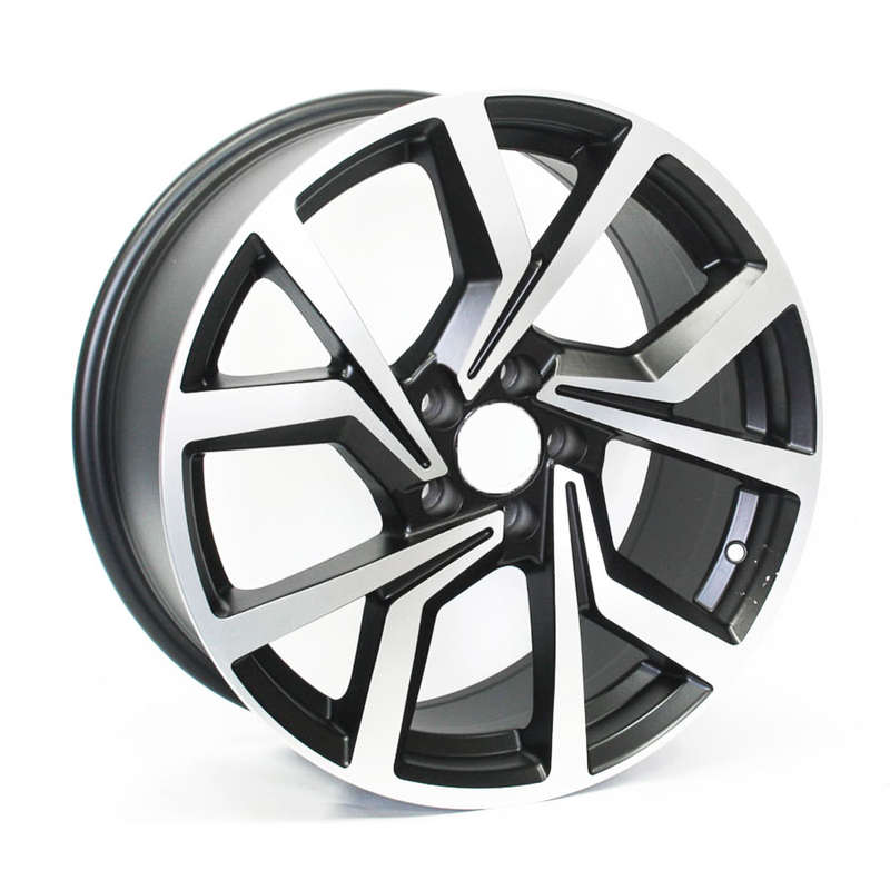 18" BK5125 5/112 Matt Black Machine Polish Wheels