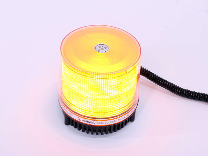 Emergency Amber Round Roof Mount LED Strobe