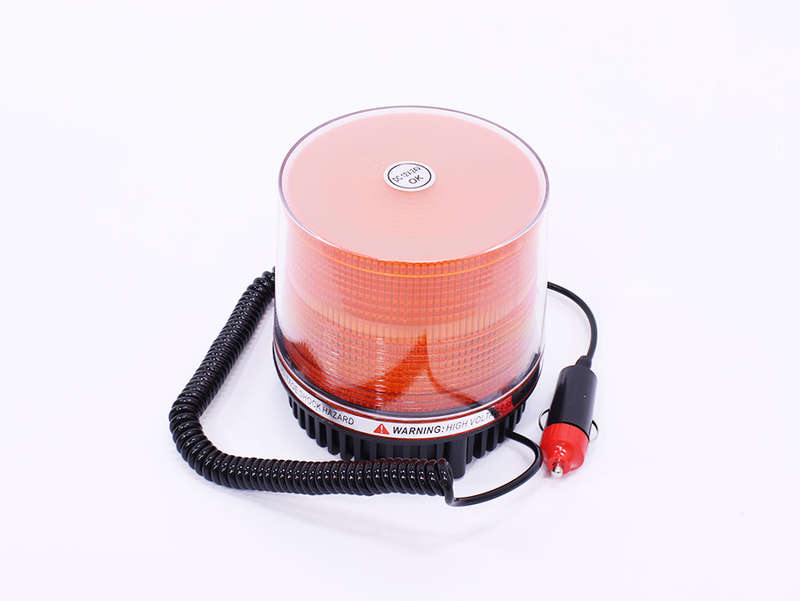 Emergency Amber Round Roof Mount LED Strobe